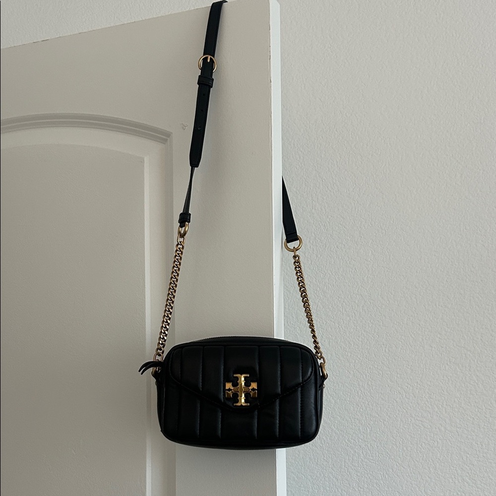 Tory Burch Black Quilted Crossbody Bag